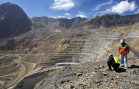 A general view of Andina copper mine in Chile
