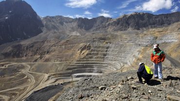 A general view of Andina copper mine in Chile